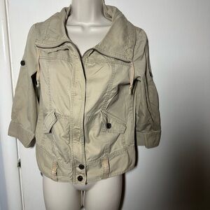 Rubbish Women's Utility Jacket in Tan